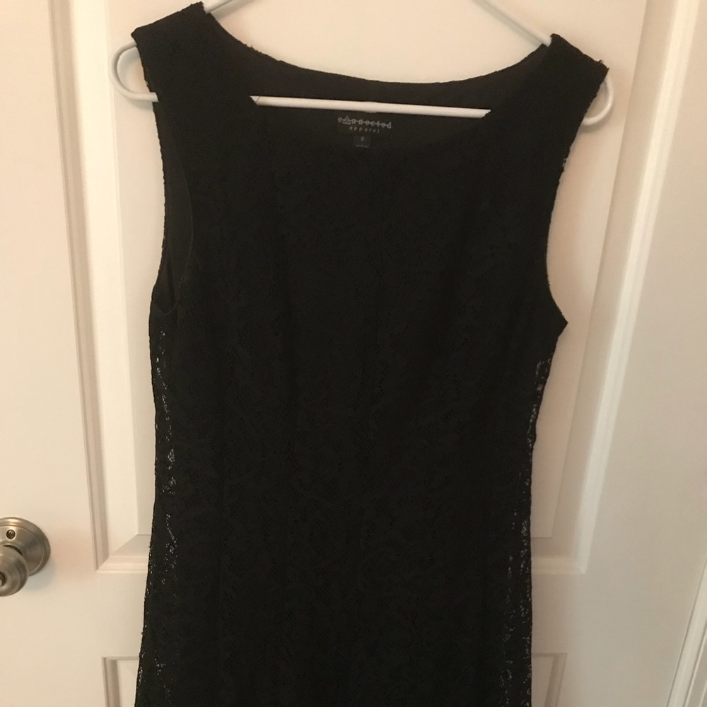 Black lace dress